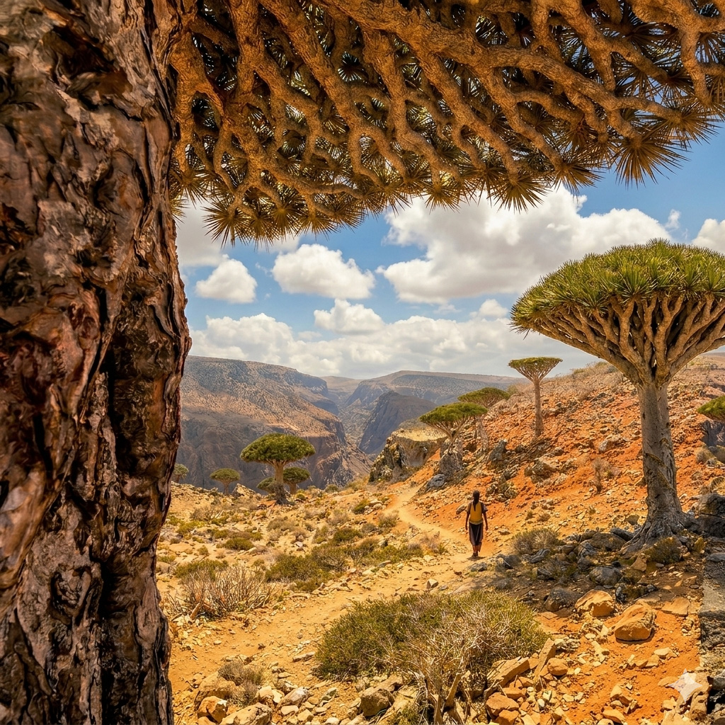 Dragon Blood Forest on Socotra