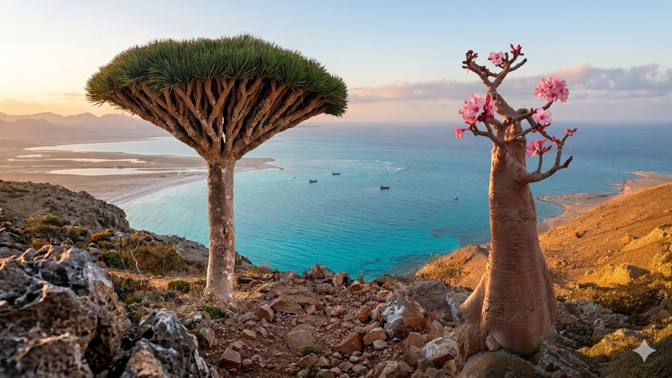 White sand dunes on Socotra island